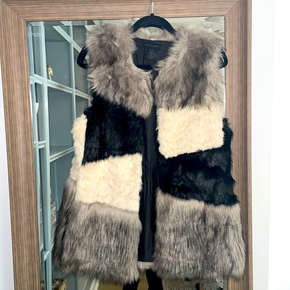 Steve Madden faux fur vest